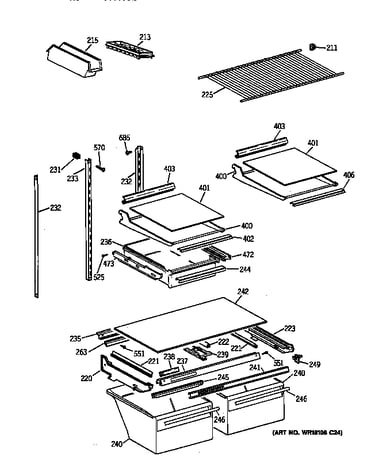 Shelf parts