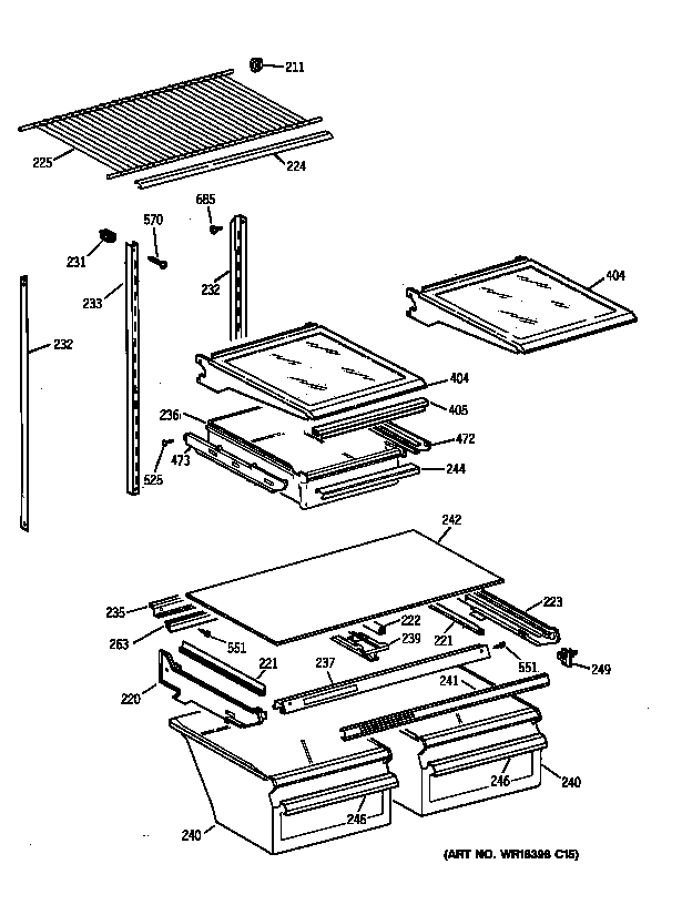 Shelf parts