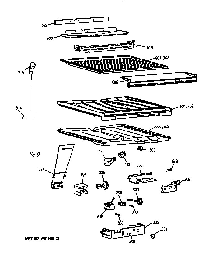 Compartment separator parts