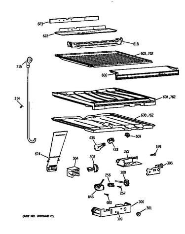 Compartment separator parts
