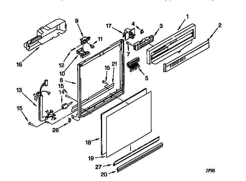 Frame and console