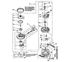 Whirlpool DU980QPDB6 pump and motor diagram