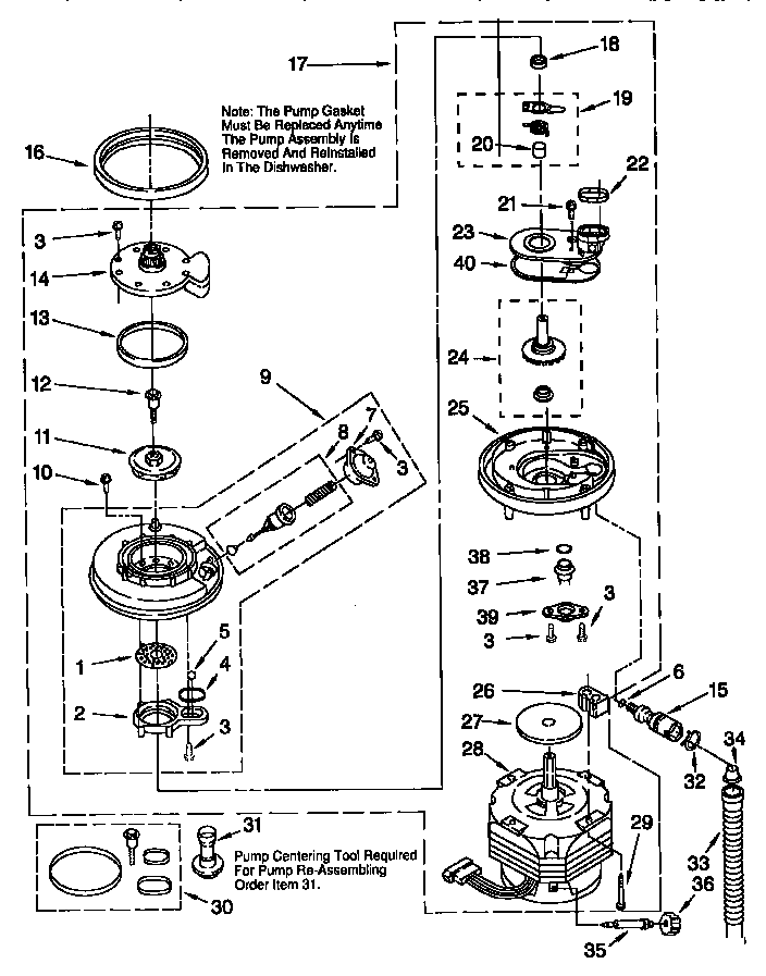 Pump and motor
