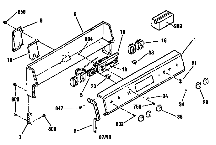 Backguard section