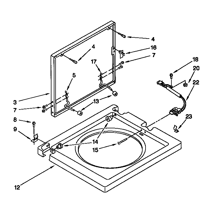 Washer top and lid