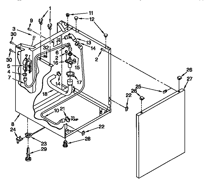 Washer cabinet