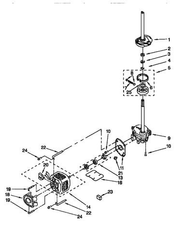 Motor and pump