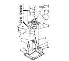 Whirlpool LTE5243DZ0 machine base diagram