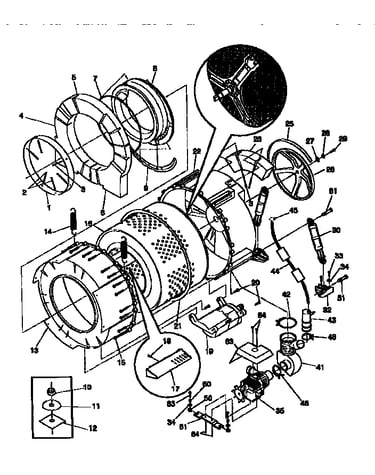 Tub and motor