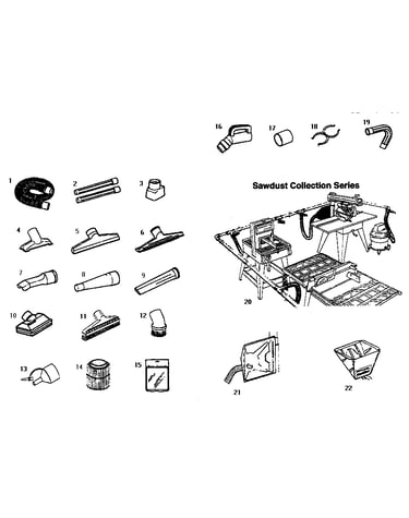 Accessories and sawdust collection series