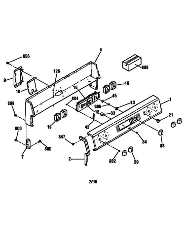 Backguard section