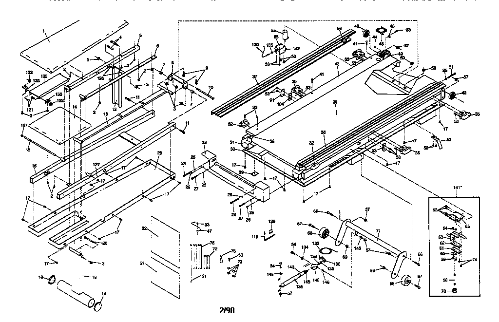 Walking board assembly