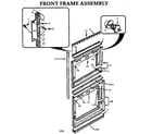 Thermador CT230N-03 front frame assembly diagram