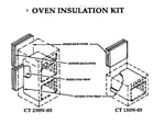 Thermador CT230N-03 oven insulation kit diagram