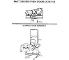 Thermador CT230N-03 door latches/lower latch assy diagram