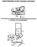 Door latches/lower latch assy
