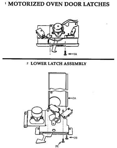 Door latches/lower latch assy