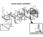 Thermador CT230N-03 oven door assembly diagram