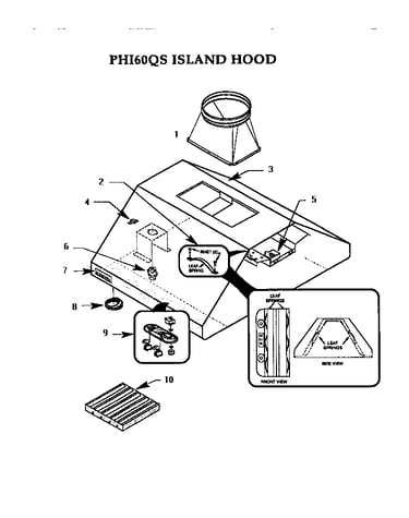 Phi60qs island hood
