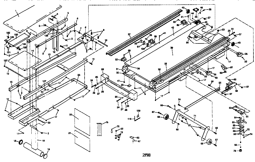 Walking belt assembly