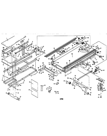 Walking belt assembly