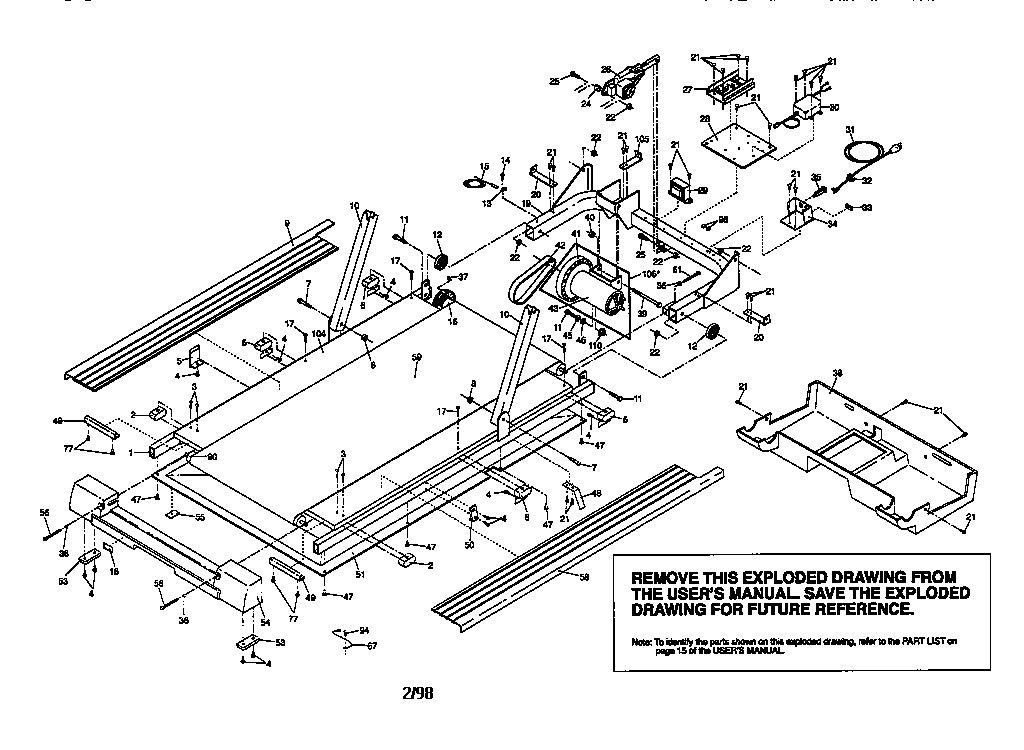 Walking belt assembly