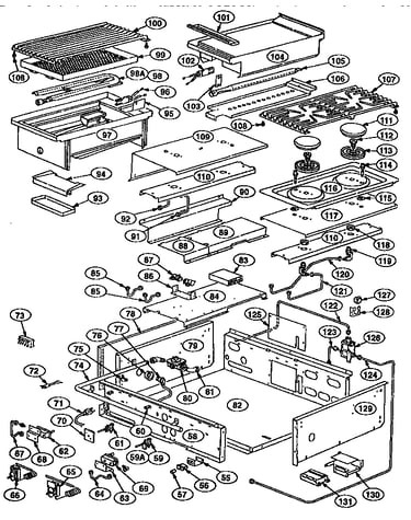 Burner section