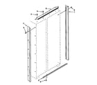 KitchenAid KSSC36MFS05 cabinet trim diagram