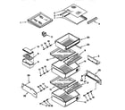 KitchenAid KSSC36MFS05 refrigerator shelf diagram