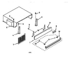 KitchenAid KSSC36MFS05 top grille and unit cover diagram