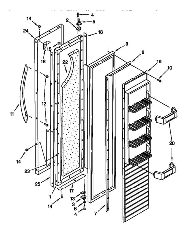 Freezer door