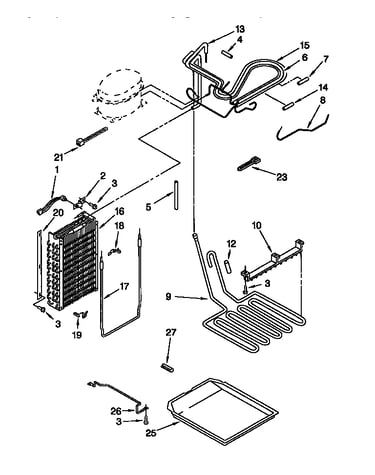 Lower unit and tube