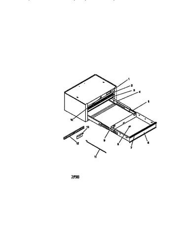 18" 3 drawer ball bearing inter. chest