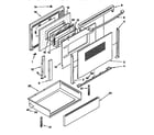 KitchenAid KERC600EAL5 door and drawer diagram