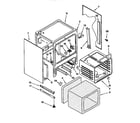 KitchenAid KERC607EWH5 oven chassis diagram
