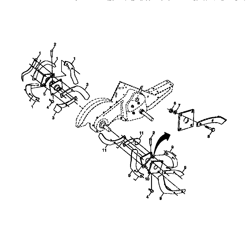 Tine assembly