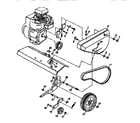 Craftsman 917292300 belt guard and pulley assembly diagram