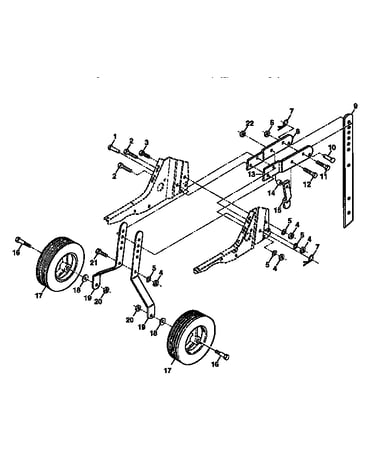 Wheel and depth stake assembly