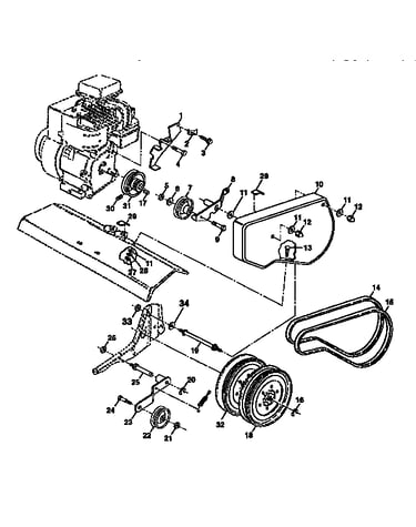 Belt guard and pulley assembly