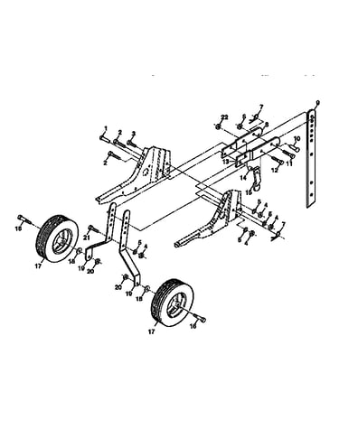 Wheel and depth stake assembly