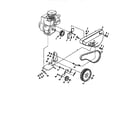 Craftsman 917292200 belt guard and pulley assembly diagram