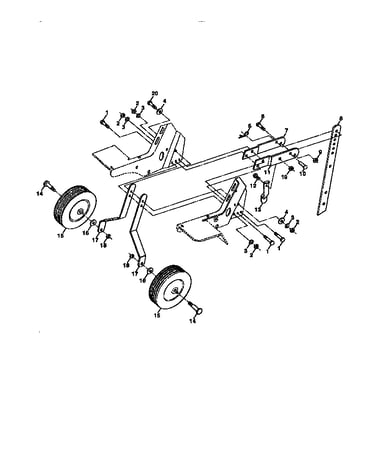 Wheel and depth stake assembly
