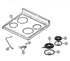 Maytag MER4326AAW top assembly diagram