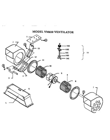 Model vm410 ventilator
