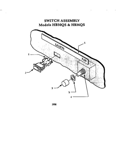 Switch assembly models hb30qs & hb36qs