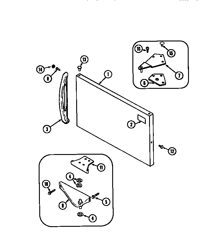 Freezer outer door