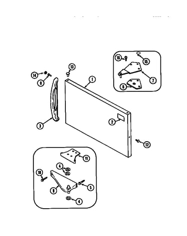 Freezer outer door