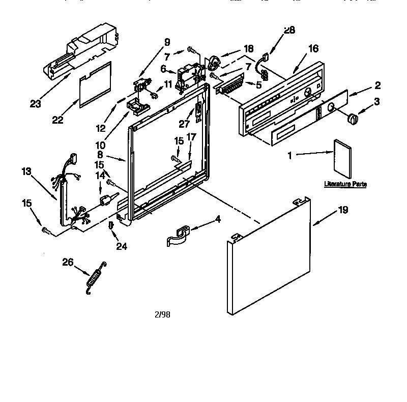 Frame and console