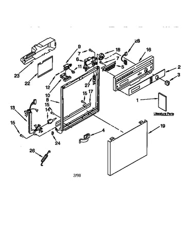 Frame and console