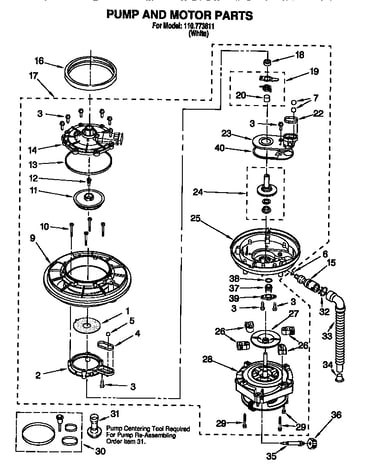 Pump and motor parts